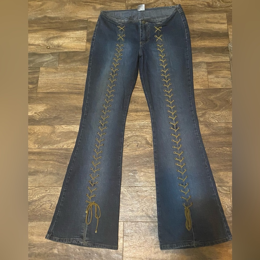 Y2K Braided Flare Jeans